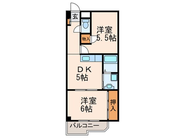 パストラル府中の物件間取画像